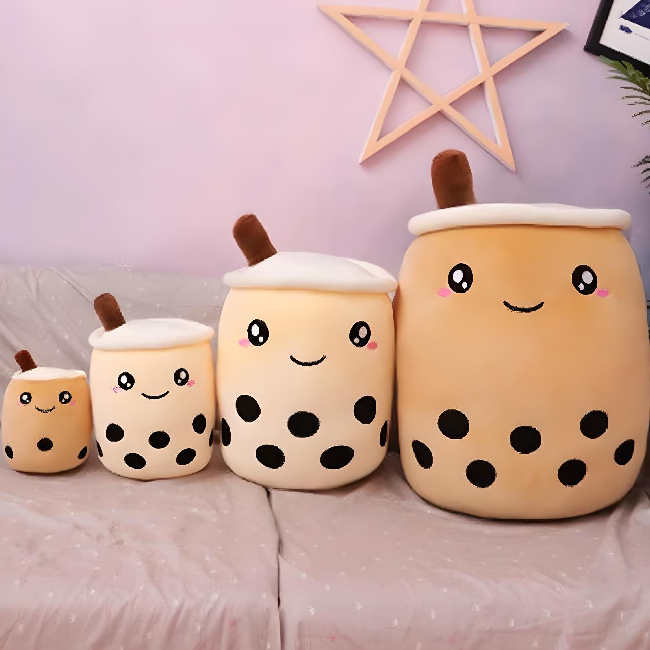 Smiling Kawaii Bubble Tea Plush