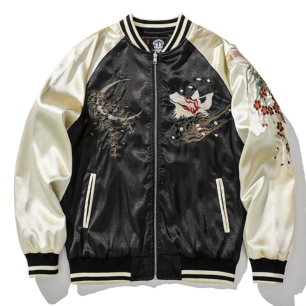 Japanese Sukajan Bomber Kyubi – Embroidered Jacket by Takumiya
