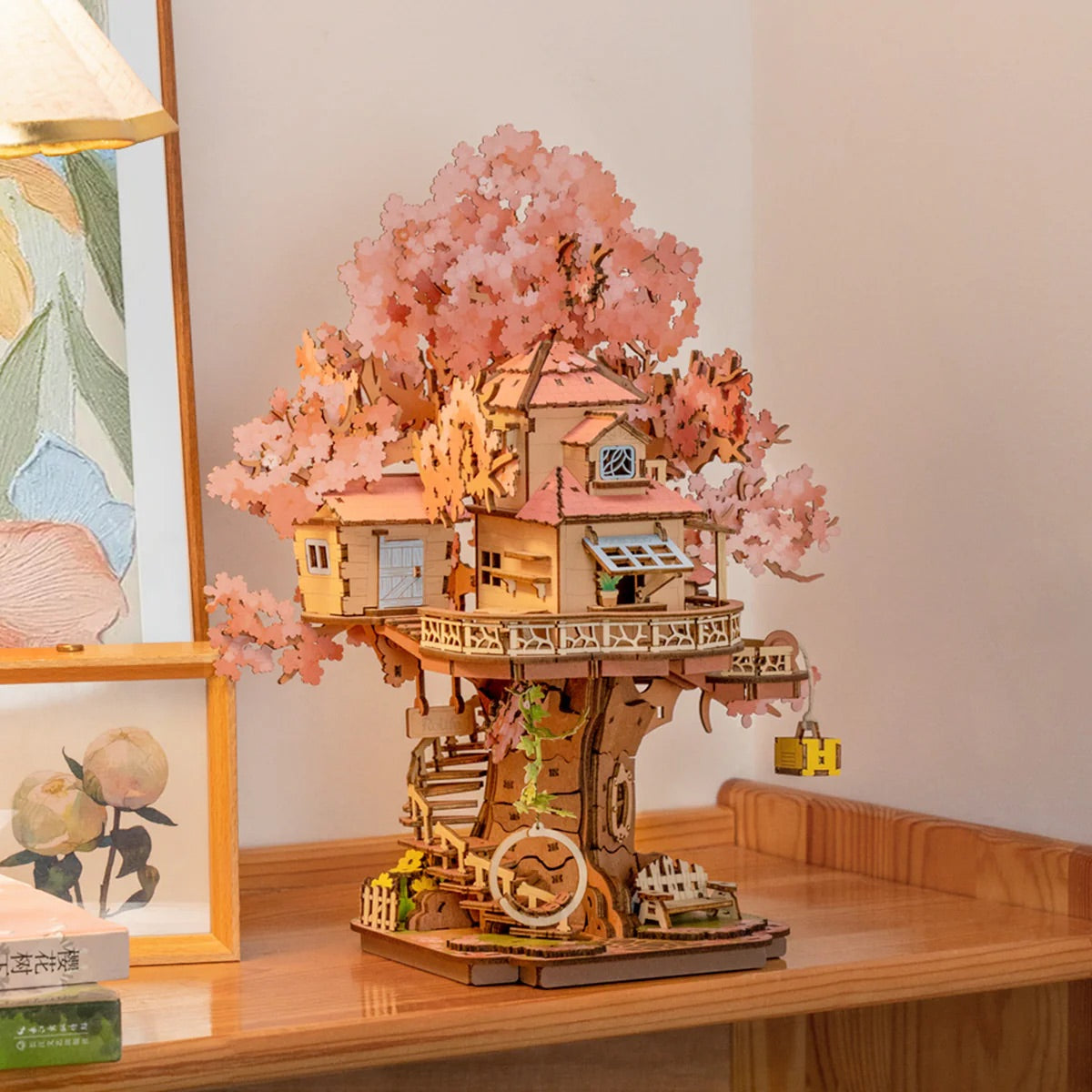 3D Sakura Tree House Puzzle