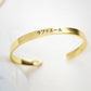 Engraved Japanese Name Bangle Bracelet