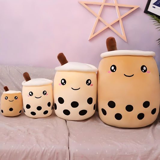 Smiling Kawaii Bubble Tea Plush