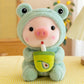 Kawaii Pig Bubble Tea Plush
