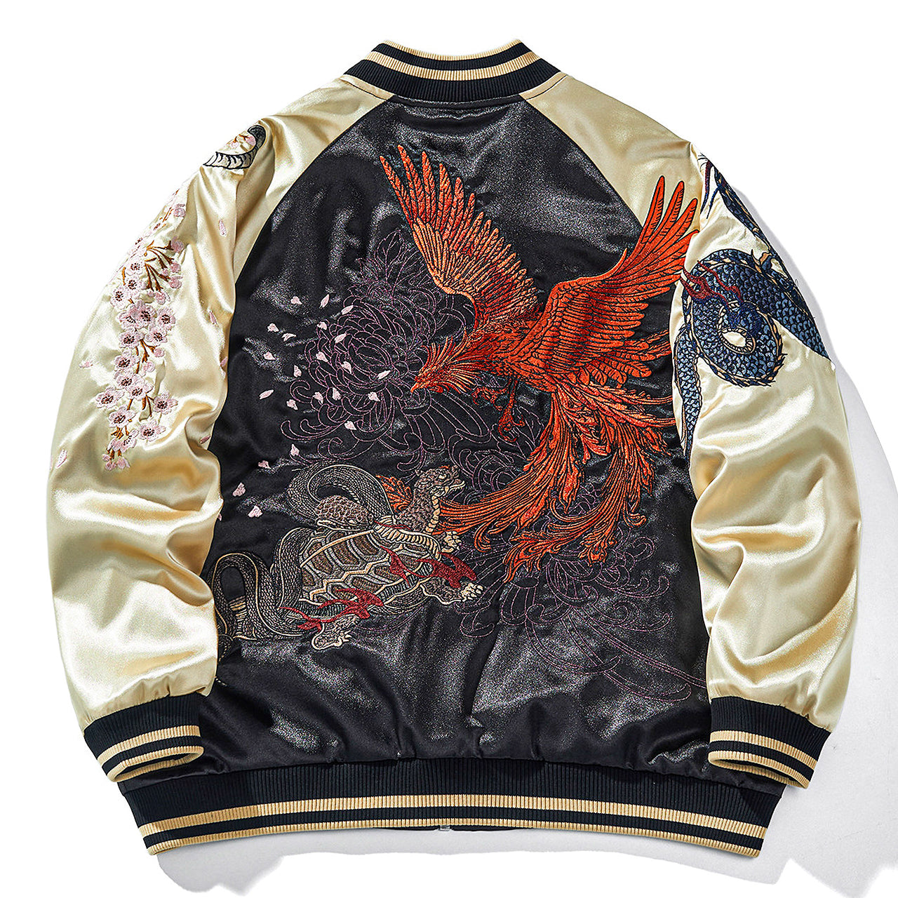 Japanese Sukajan Bomber Suzaku – Embroidered Jacket by Takumiya