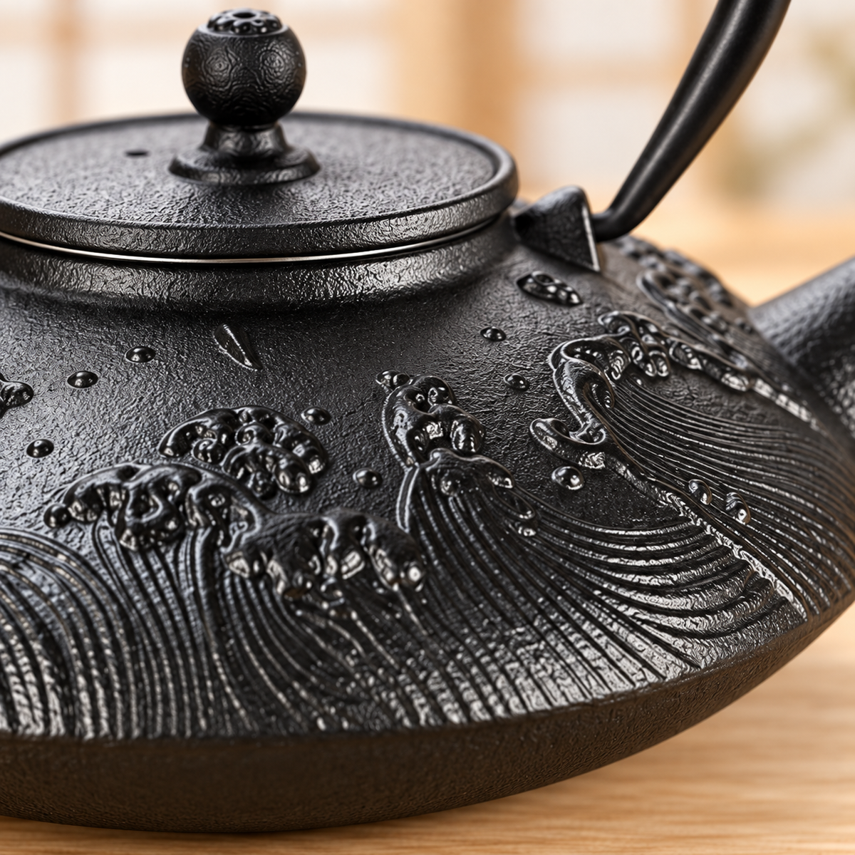 Nami Japanese Cast Iron Teapot 
