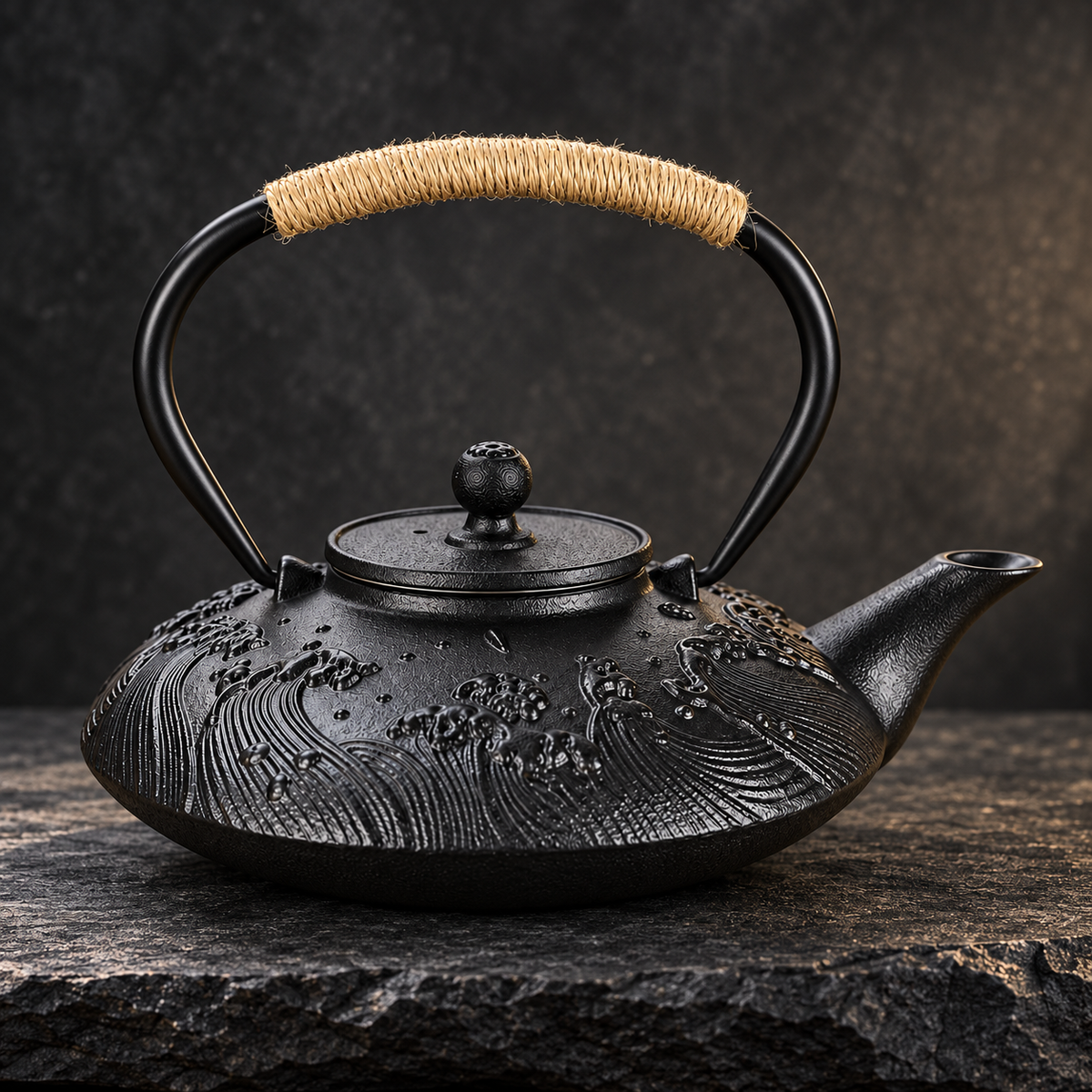 Nami Japanese Cast Iron Teapot 